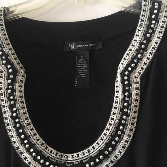 Inc       Black and white rhinestone dress   Size XL - Picture 10 of 11